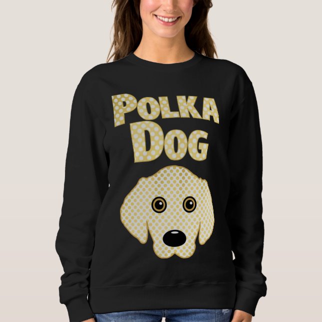 Golden Retriever Polka Dog Sweatshirt (Front)