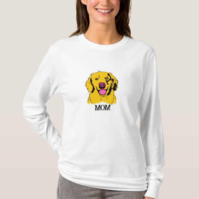 Golden Retriever Pop Art T-Shirt (Front)