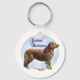 Golden Retriever Portrait  Key Ring