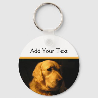 Golden Retriever Portrait Keychain