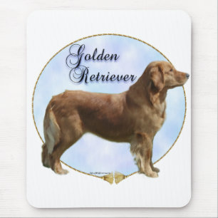 Golden Retriever Portrait Mouse Pad