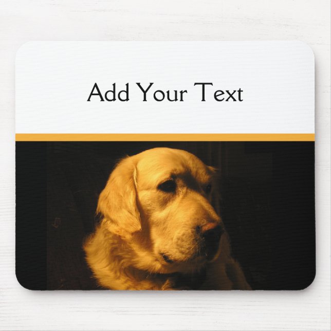 Golden Retriever Portrait Mousepad (Front)