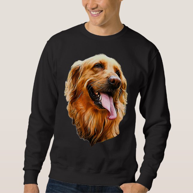 Golden Retriever Portrait Sweatshirt (Front)