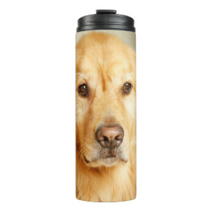 Golden Retriever Portrait Thermal Tumbler