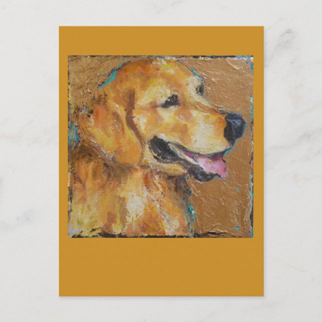Golden Retriever post card (Front)