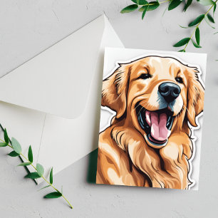 Golden Retriever Postcard