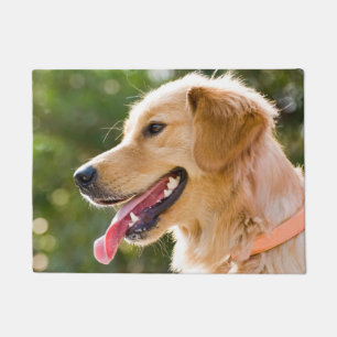 Golden Retriever Profile With Tongue Out Doormat