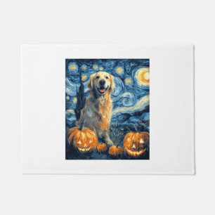Golden Retriever Pumpkin Starry Night Dog Mum Van Doormat