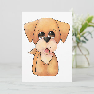 Golden Retriever Puppy Adorable Dog Invitation