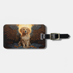 Golden Retriever puppy Angel Luggage Tag