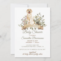Golden Retriever Puppy Baby Shower