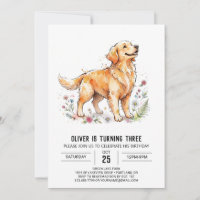 Golden Retriever Puppy Birthday