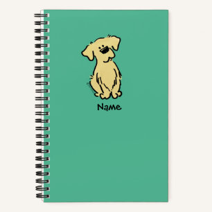 Golden Retriever Puppy - Green - Notebook