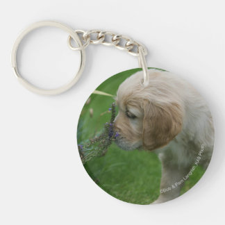 Golden Retriever Puppy Key Ring