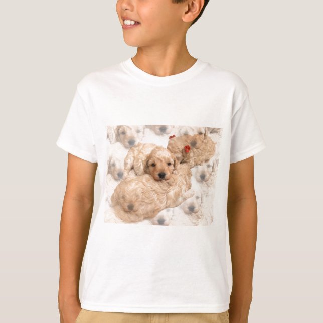 Golden Retriever Puppy Kid's T-Shirt (Front)