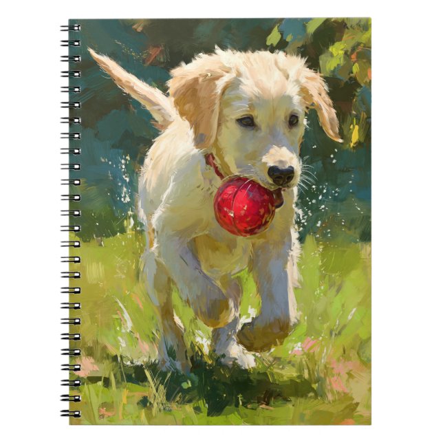Golden Retriever Puppy Notebook (Front)