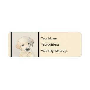 Golden Retriever Puppy Painting - Original Dog Art