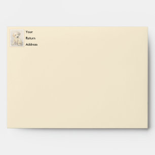 Golden Retriever Puppy Painting - Original Dog Art Envelope