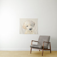 Golden Retriever Puppy Painting - Original Dog Art