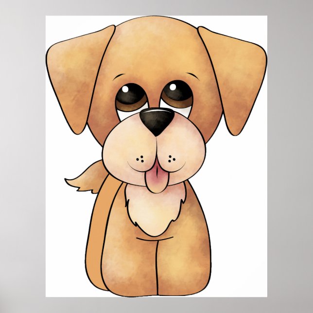 Golden Retriever Puppy Poster (Front)