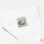 Golden Retriever Puppy Square Sticker (Envelope)