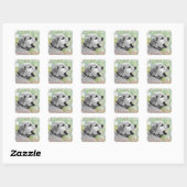 Golden Retriever Puppy Square Sticker (Sheet)