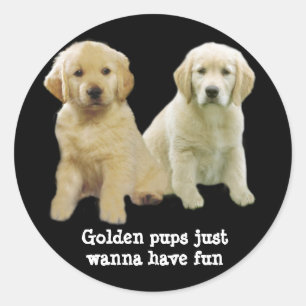 Golden Retriever Puppy Sticker