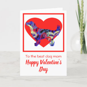 Golden Retriever Red Dog Valentine’s Day Greeting Thank You Card
