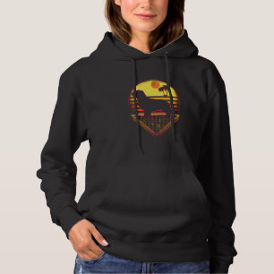 Golden Retriever Retro Sunset Vintage  Dog Hoodie