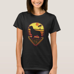 Golden Retriever Retro Sunset Vintage  Dog T-Shirt