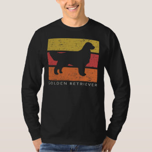 Golden Retriever Retro Vintage Distressed T-Shirt