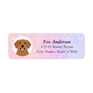 Golden Retriever Return Address Labels