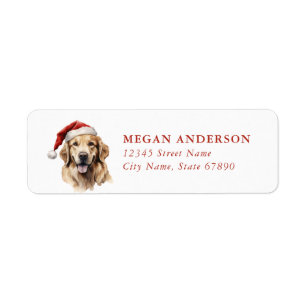 Golden Retriever Return Address Labels