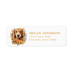 Golden Retriever Return Address Labels