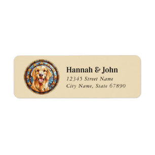 Golden Retriever Return Address Labels