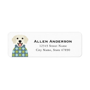 Golden Retriever Return Address Labels