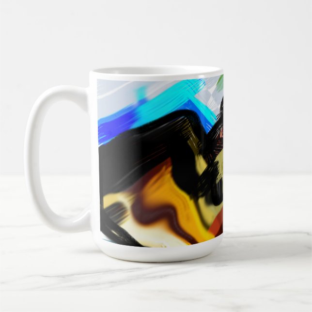 Golden retriever run free  coffee mug (Left)