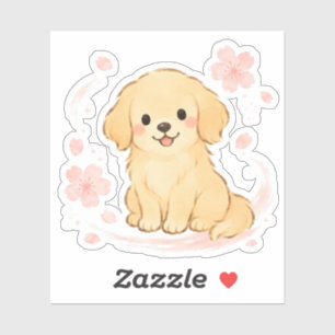 Golden Retriever Sakura Japanese Brush Dog