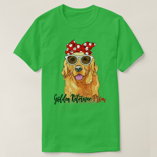 Golden Retriever Shirt Golden Retriever Mum Bandan (Design Front)