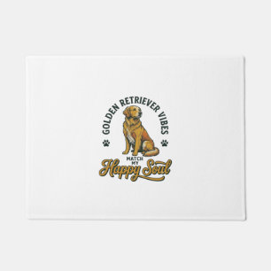 Golden Retriever Shirt Vintage Engraving Dog Lover Doormat