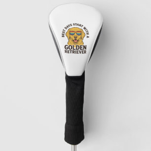Golden Retriever Shirt with Retro Sunglasses Dog A Golf Head Cover