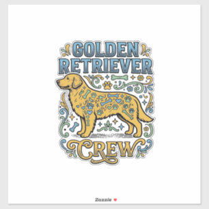 Golden Retriever Shirt With Vintage Dog Lover Art_