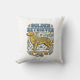 Golden Retriever Shirt With Vintage Dog Lover Art_ Cushion