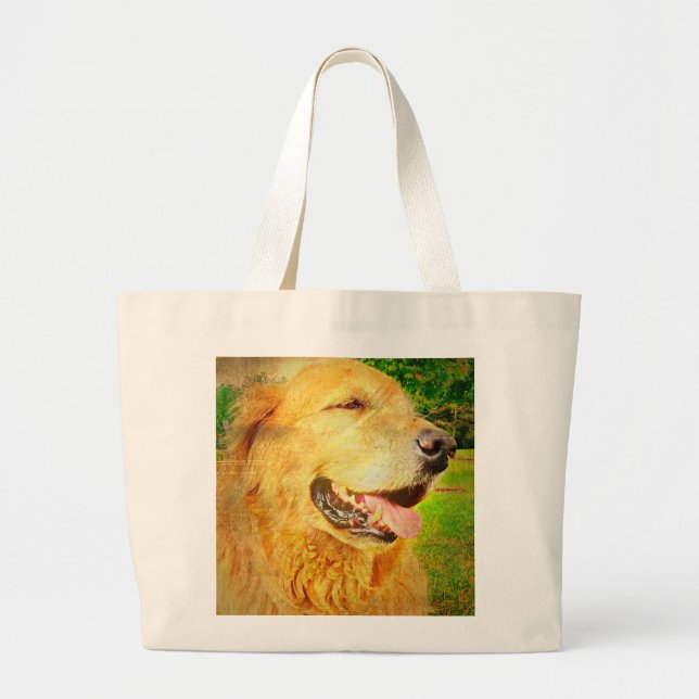 Golden Retriever Shopping Bag (Front)