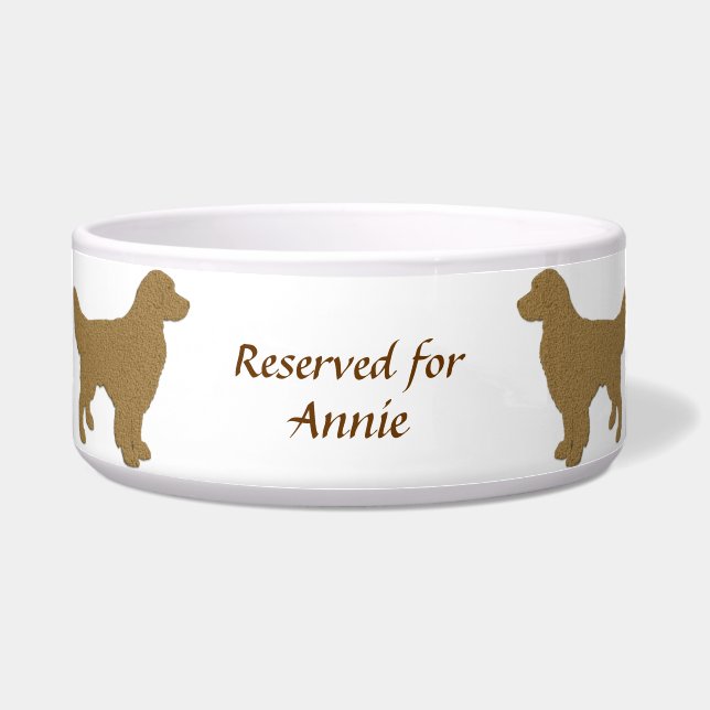 Golden Retriever Silhouette Customisable Name (Front)