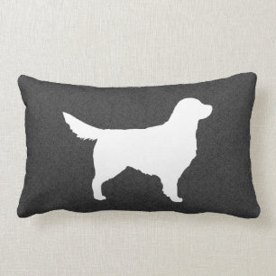 Golden Retriever Silhouette Lumbar Cushion
