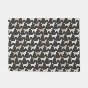 Golden Retriever Silhouettes Pattern Doormat