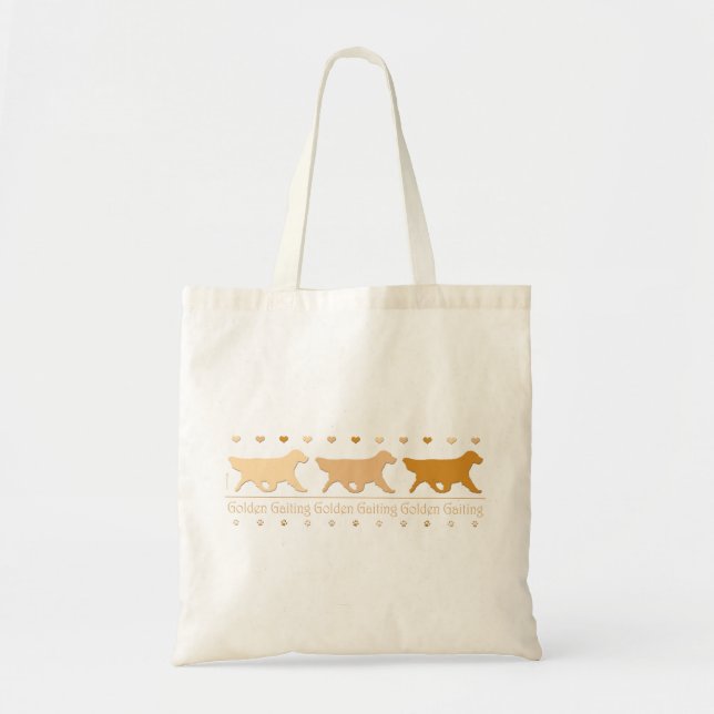 Golden Retriever Small Tote Bag (Front)