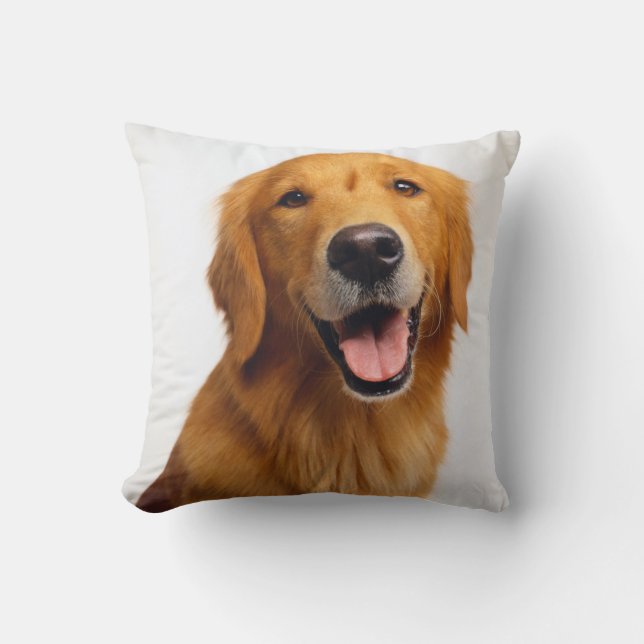 Golden Retriever Smile Cushion (Front)
