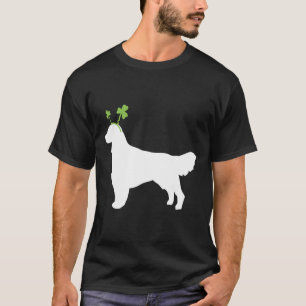Golden Retriever St Patricks Day Dog Silhouette T-Shirt